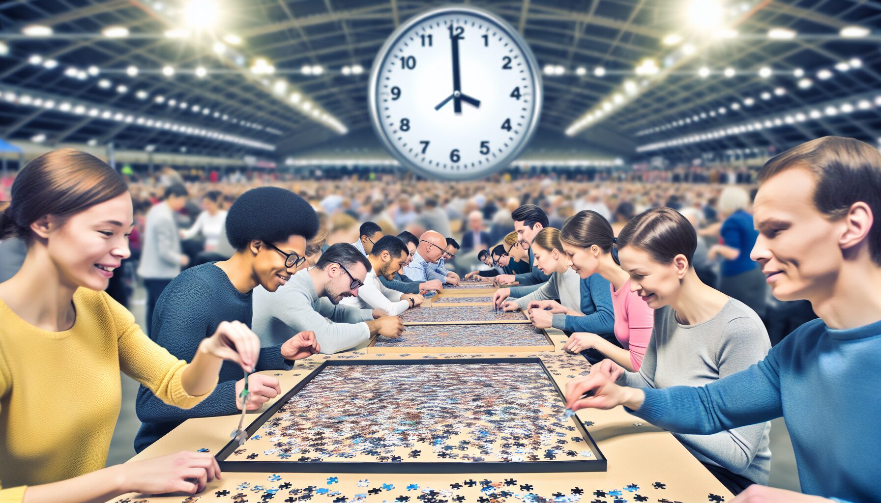 Puzzle-Marathon: Wer löst das größte Puzzle in der kürzesten Zeit?